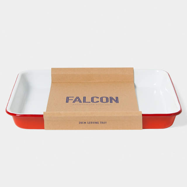 Falcon 獵鷹琺瑯 琺瑯托盤 紅白
