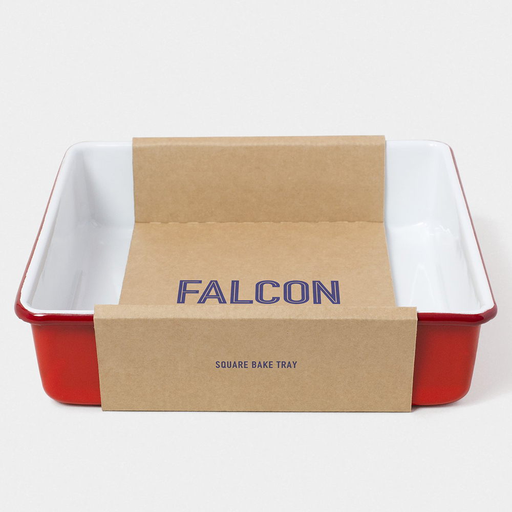 Falcon 獵鷹琺瑯 琺瑯2合1烤盤 托盤 琺瑯盤 方盤 紅白