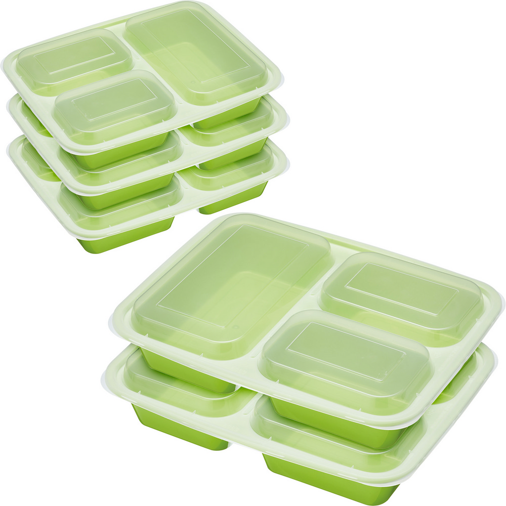 KitchenCraft 三格便當盒5入