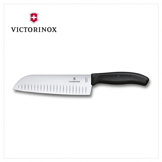 VICTORINOX 瑞士維氏 日式主廚三德刀/黑 6.8523.17B
