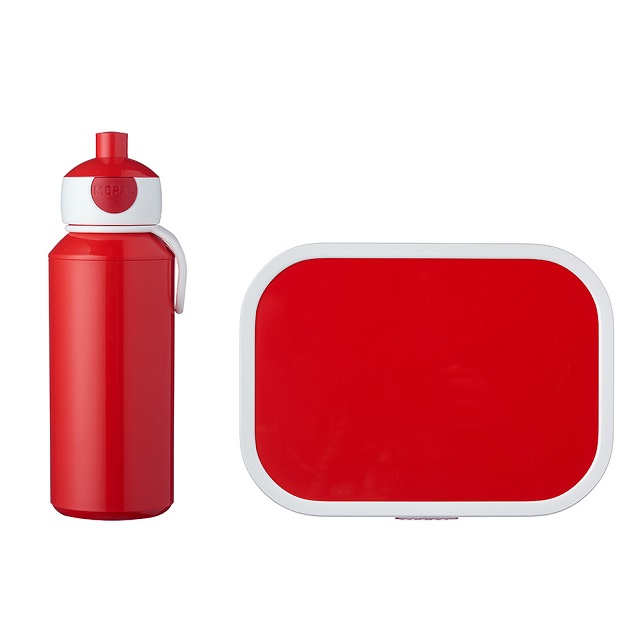 荷蘭 Mepal 兒童水壺餐盒組-紅色