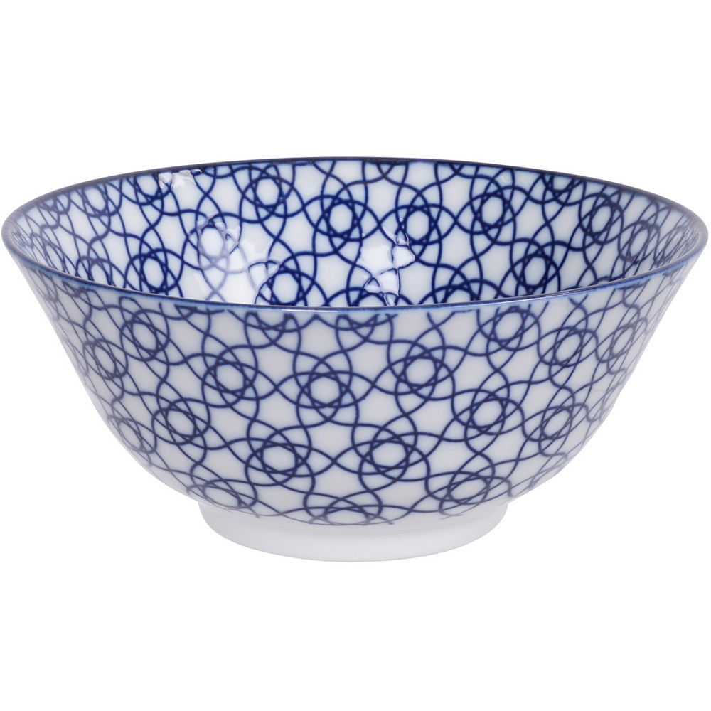 Tokyo Design 瓷製餐碗(花繩藍15cm)