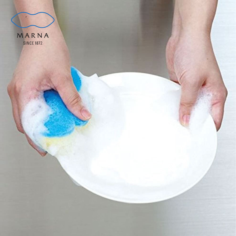 【MARNA】日本進口花造型廚房海綿(顏色任選)