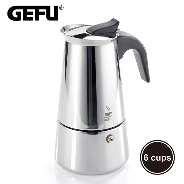 【GEFU】德國品牌不鏽鋼濃縮咖啡壺(6杯)