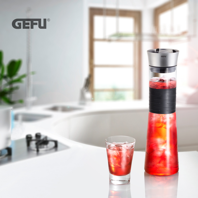 【GEFU】德國品牌360度瓶蓋水壺-1L