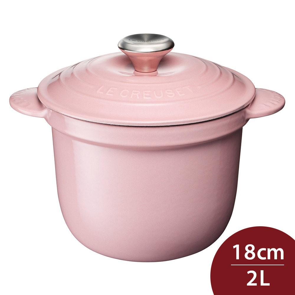 Le Creuset 萬用窈窕鑄鐵鍋 雪紡粉 18cm