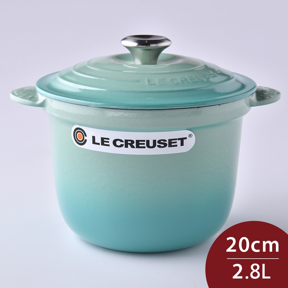 Le Creuset 萬用窈窕鑄鐵鍋 薄荷綠 20cm