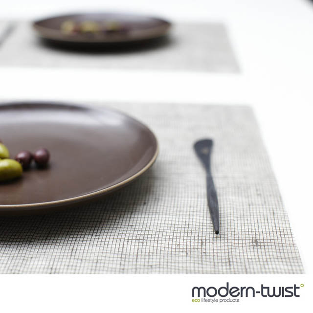 【Modern Twist 】美國最高等級矽膠經典餐墊-棉麻