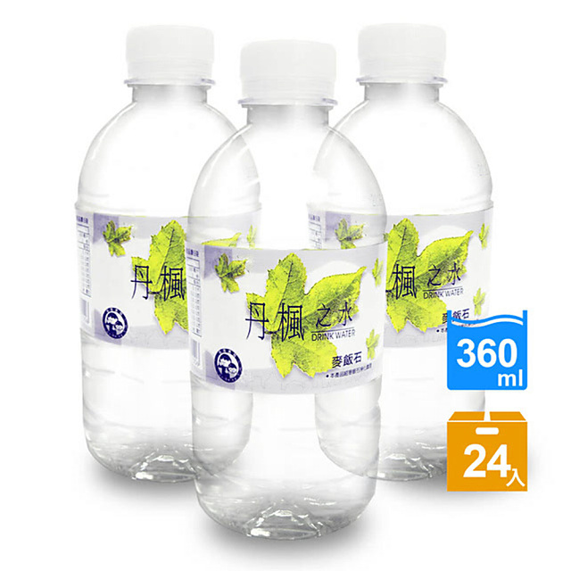 DRINK WATER丹楓之水 麥飯石礦泉水360ml(24瓶x2箱)