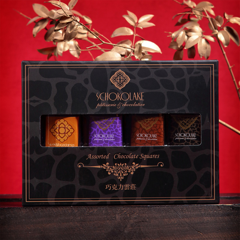 【巧克力雲莊】厄瓜多巧克力薄片24入禮盒(64%夏威夷豆，75% ，85%，100%)