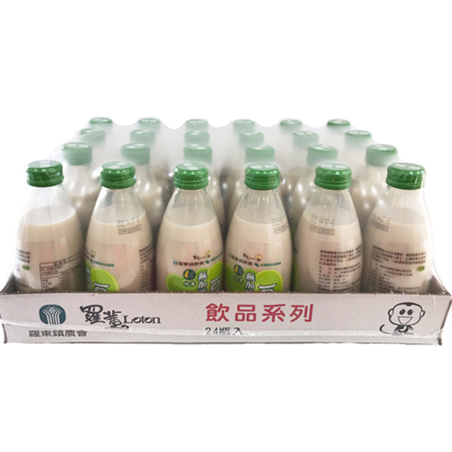 羅東農會 2倍濃無糖台灣豆奶(24瓶/箱)