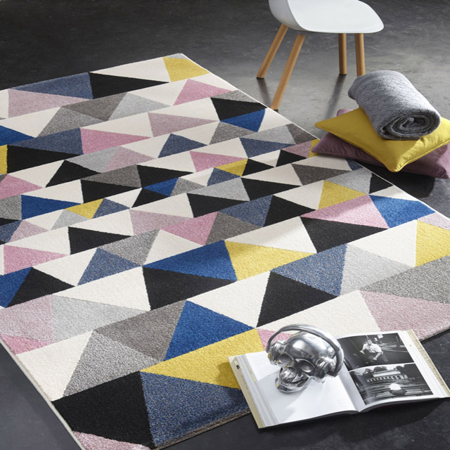 范登伯格 凱瑟琳極簡幾何現代圖騰進口地毯-來往80x150cm