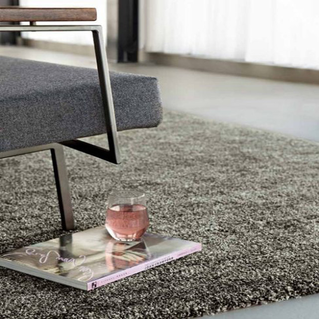 范登伯格 羅納 經典素面厚織進口地毯-灰米款-60x115cm