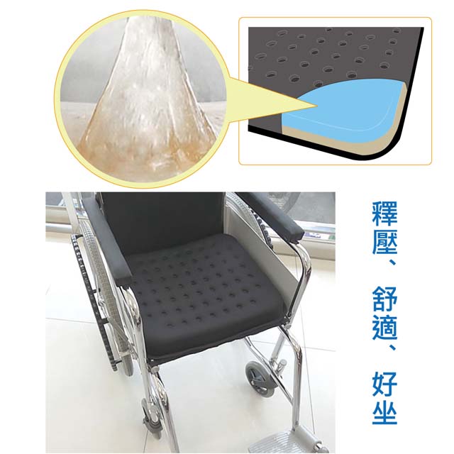 【感恩使者】舒適凝膠坐墊 ZHCN1794 長時間久坐、輪 椅使用者 辦公室座墊適用