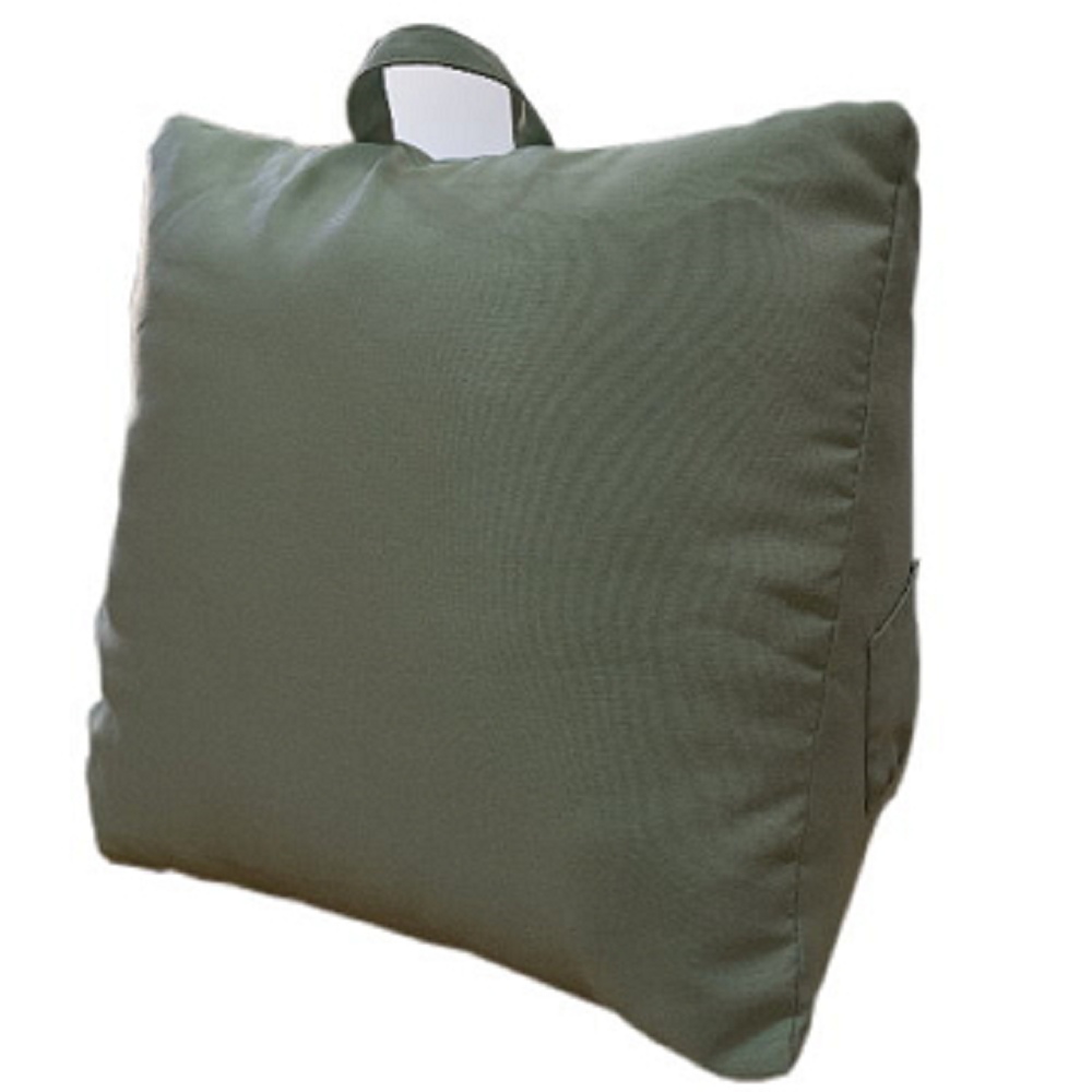 叢林森巴*粉綠 三角大靠墊-58*58*28cm*1入/床頭靠枕/腰靠枕/抬腿枕/MIT臺灣製【宜欣居傢飾】