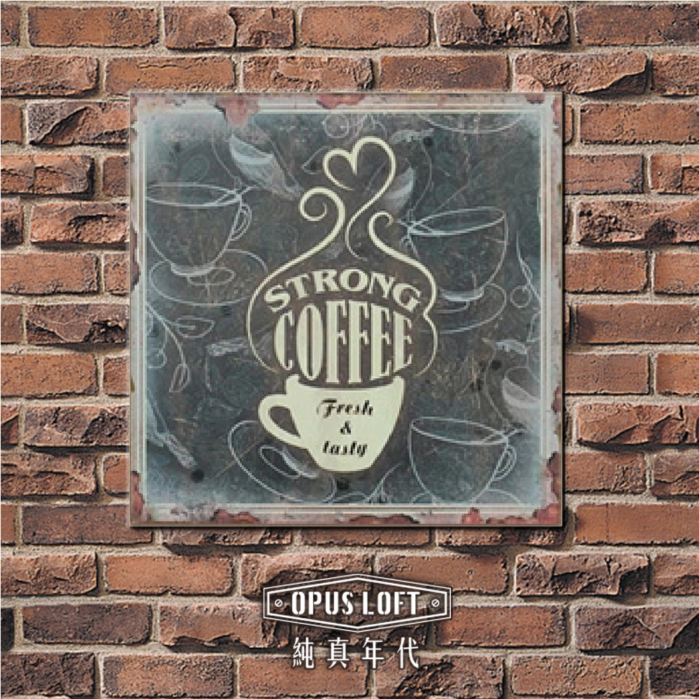 OPUS LOFT純真年代 仿舊咖啡木板畫 coffee無框掛畫客廳咖啡廳牆畫餐廳 MD013