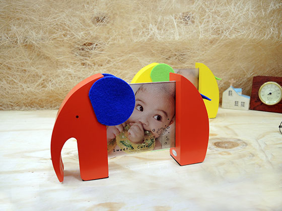 木質大象相框