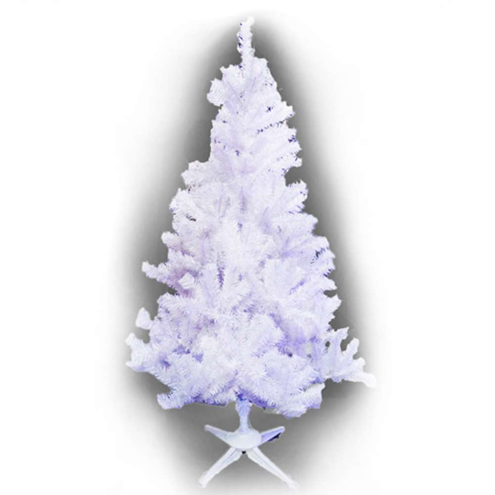 【摩達客】台灣製5尺/5呎(150cm)豪華型夢幻白色聖誕樹 裸樹(不含飾品不含燈)