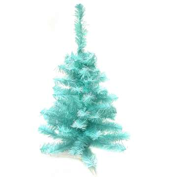 【摩達客】台製豪華型2尺/2呎(60cm)經典冰藍色聖誕樹裸樹(不含飾品不含燈)