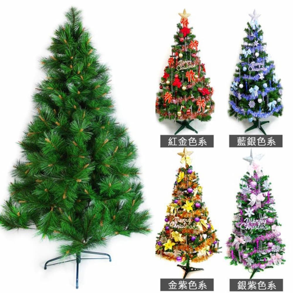 【摩達客】台灣製12呎/12尺(360cm)特級綠松針葉聖誕樹 (+飾品組)(不含燈)