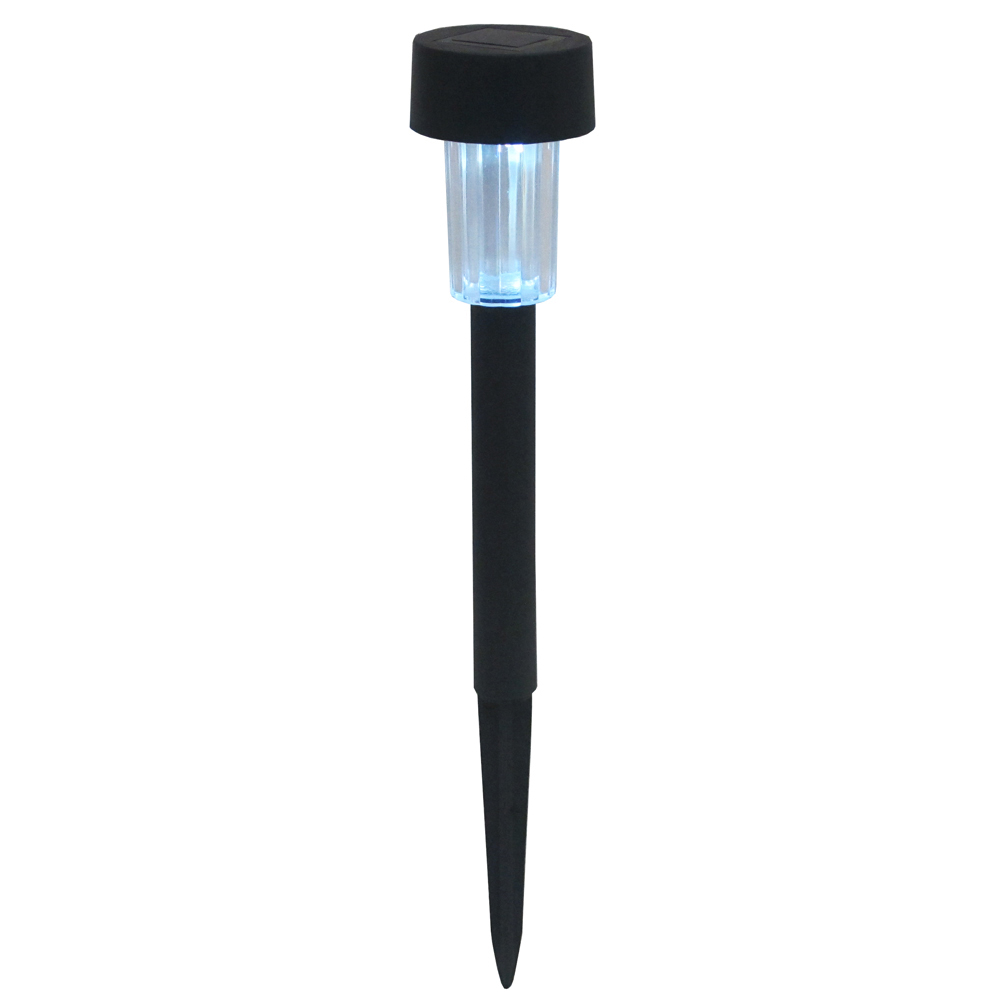 月陽黑色小鋼釘太陽能自動光控LED庭園燈草坪燈插地燈(5016B)