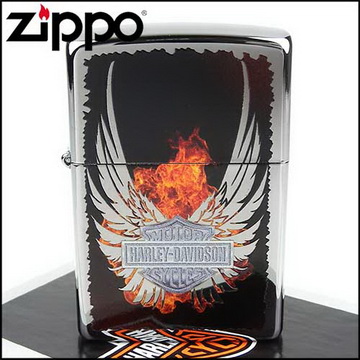 【ZIPPO】美系~哈雷~Harley-Davidson-翅膀圖案設計打火機