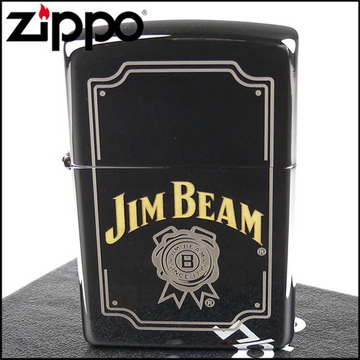 【ZIPPO】美系~JIM BEAM金賓波本威士忌-標誌圖案設計打火機
