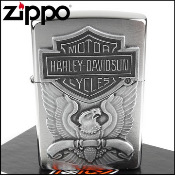 【ZIPPO】美系~哈雷~Harley-Davidson-老鷹圖案貼飾設計
