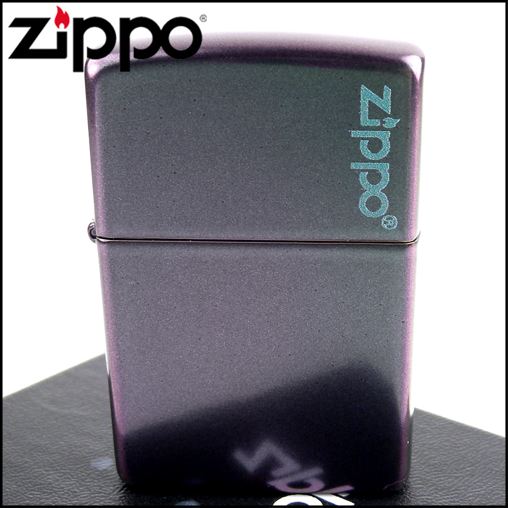 【ZIPPO】美系~Iridescent虹彩塗裝-LOGO字樣打火機