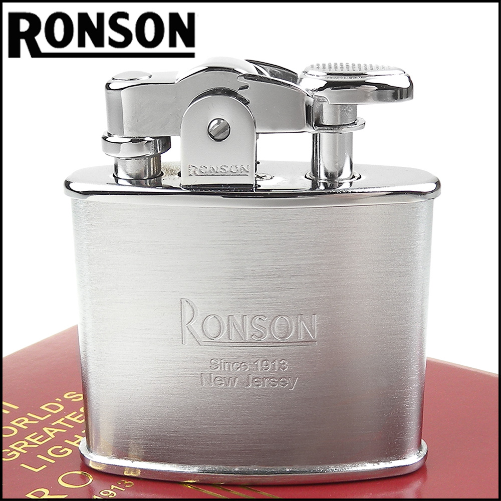 【RONSON】Standard系列-燃油打火機(緞銀款)