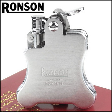 【RONSON】Banjo系列-煤油打火機(緞銀款)