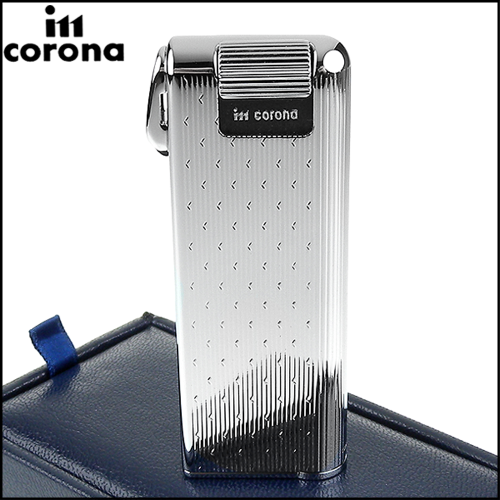 【im corona】Pipe Master系列-電子式煙斗專用打火機(拋光鍍鉻線條間點款)