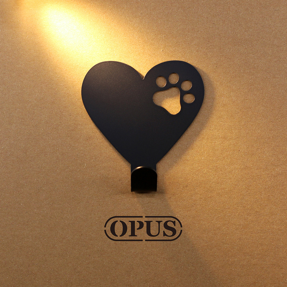 【OPUS東齊金工】當貓咪遇上符號heart 壁飾掛勾 傢飾掛架生活收納衣架造型掛鉤無痕 HO-nb12-heart(B)
