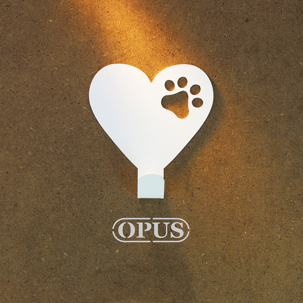 【OPUS東齊金工】當貓咪遇上符號heart 壁飾掛勾 生活收納衣架掛架 愛心造型掛鉤無痕 HO-nb12-heart(W)