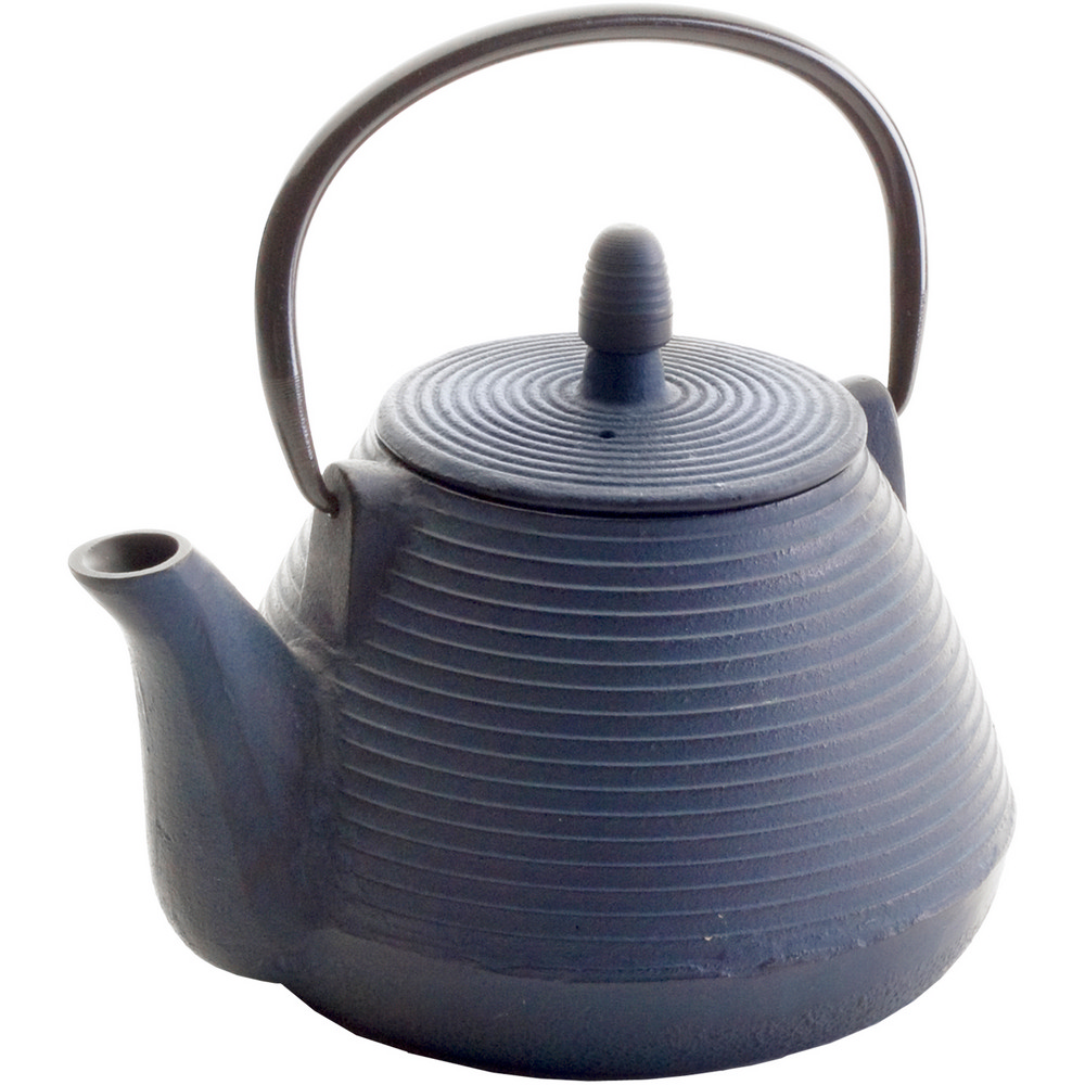 IBILI Java鑄鐵濾茶壺(橫紋藍1L)