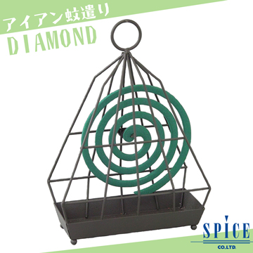 【日本 SPICE】日系 DIAMOND 鑽石 造型蚊香盒 / 露營 登山 防蚊