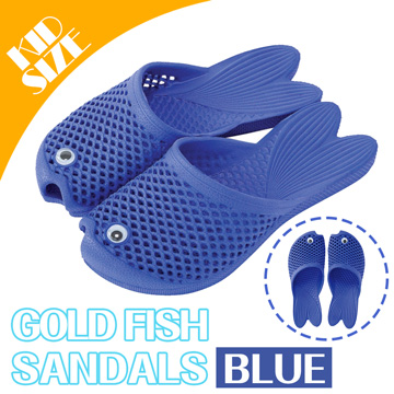 【日本 SPICE 】 戶外郊遊 兒童 藍色 色彩鮮艷 療癒系 海灘 金魚拖鞋