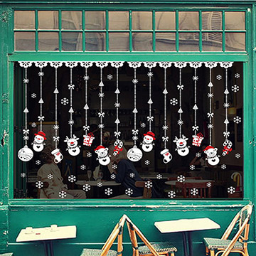 時尚壁貼 - 聖誕雪人吊飾