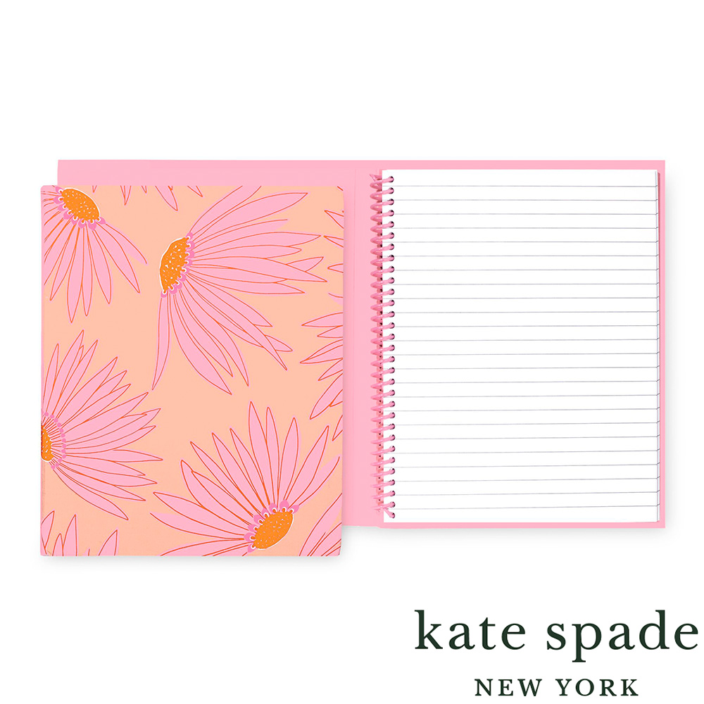 美國 Kate Spade Falling Flower 馥郁花蕾螺旋筆記本