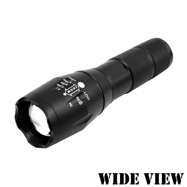 【WIDE VIEW】超亮遠射 T6伸縮變焦手電筒(NZL-100-T)