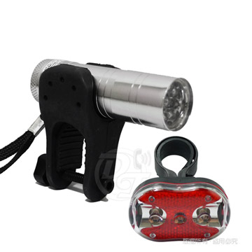 SPARK 9W亮度LED自行車尾燈+車燈夾 LFB-001