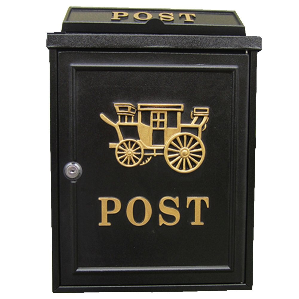 PUSH!居家生活用品 英倫風金馬車個性化信箱郵箱郵筒報紙箱I50