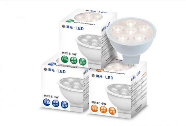 杯燈6入裝含驅動器 -舞光 6W LED MR16 投射燈泡/杯燈 12V 三種色溫可選擇