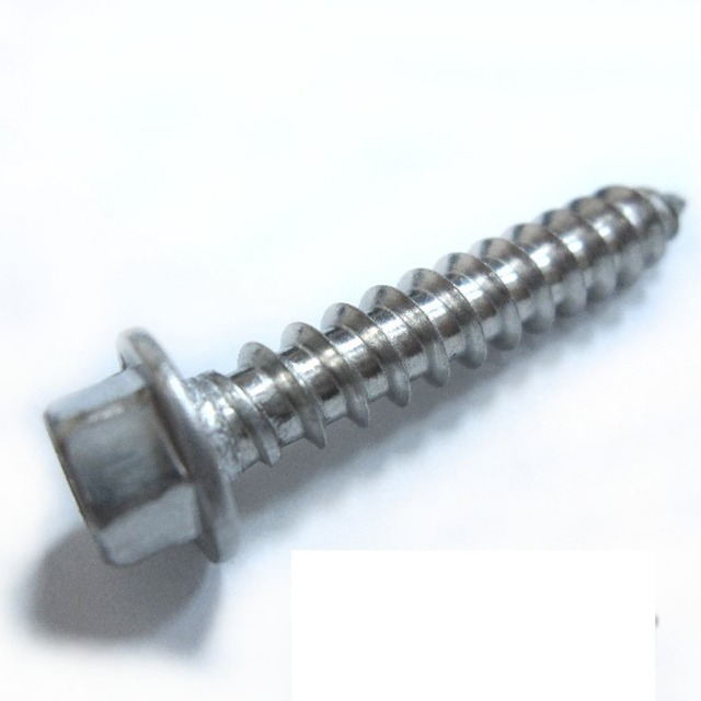 SP011 六角頭螺絲 1/4 X 1-1/2英寸 不銹鋼 水泥壁釘 100支/包 白鐵 六角華司鐵板牙