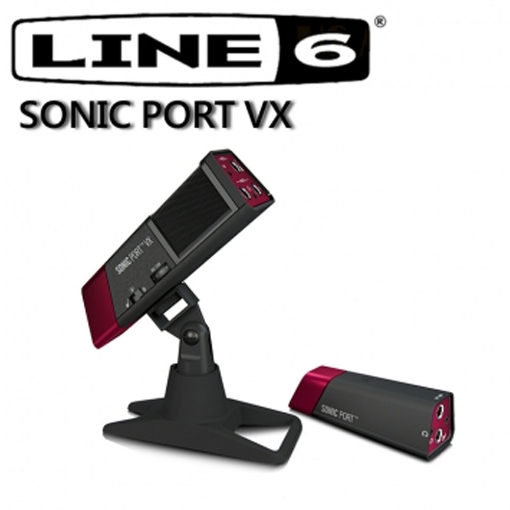 『LINE 6 SONIC PORT VX』行動錄音介面/含電容麥克風/蘋果ipad/iphone/ipod專用可當綜合效果器/錄音