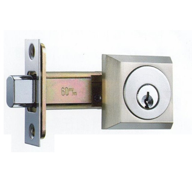 LS L-5-SN 日規輔助鎖 60mm 銀色 三鑰匙 日式 方型 房門鎖 通道鎖 客廳鎖