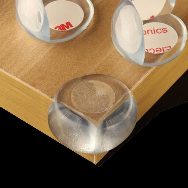 HA010圓型桌角防護墊 透明矽膠軟墊(20入) 嬰幼兒專用