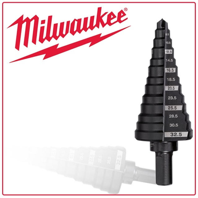 Milwaukee 美沃奇階梯鑽頭M6-M32（32.5mm）48-89-9332