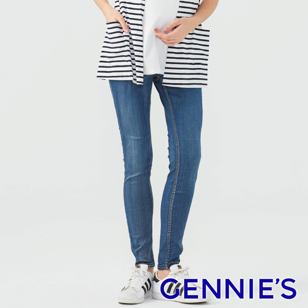 Gennies奇妮 超顯瘦美型牛仔褲(藍T4H17)