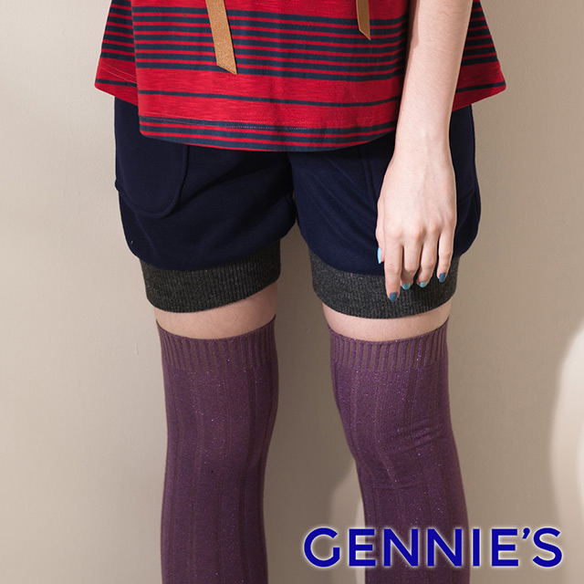 Gennies奇妮 實穿百搭款羊毛短褲-紅/紫/灰(G4407)